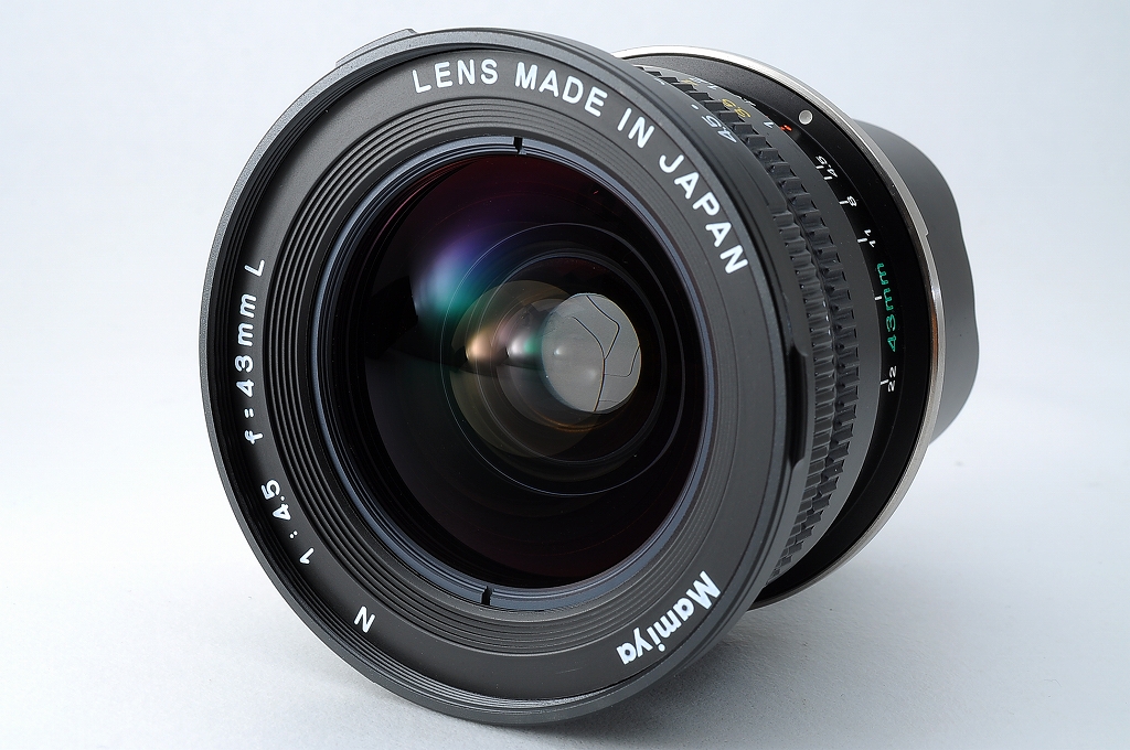 [Mint] Mamiya N 43mm f/4.5 L Lens w/Finder Hood for Mamiya 7 7II #20075